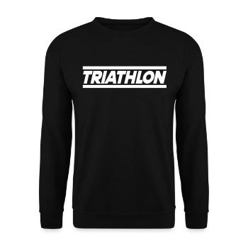 Triathlon - Unisex Pullover - Schwarz - Vorne - Alina (178cm) & Michal (187cm)