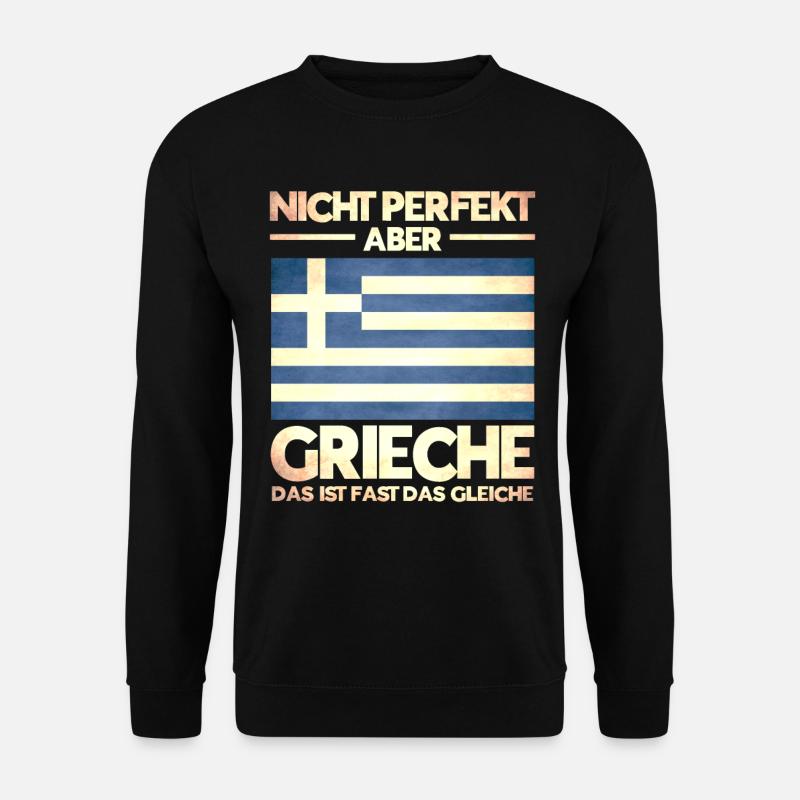 Griechisch Grieche Griechenland Geschenk - Unisex Pullover - Schwarz