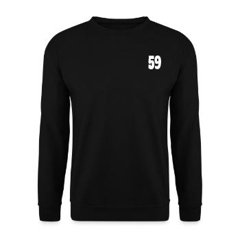 cincuenta y nueve 59 - Unisex Sweatshirt - black - Front - Alina (178cm) & Michal (187cm)