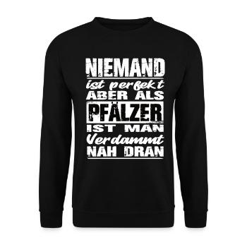 Pfälzer - Unisex Pullover - Schwarz - Vorne - Alina (178cm) & Michal (187cm)
