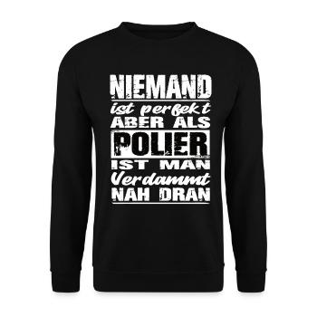 Polier - Unisex Pullover - Schwarz - Vorne - Alina (178cm) & Michal (187cm)