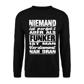 Funker - Unisex Pullover - Schwarz - Vorne - Alina (178cm) & Michal (187cm)
