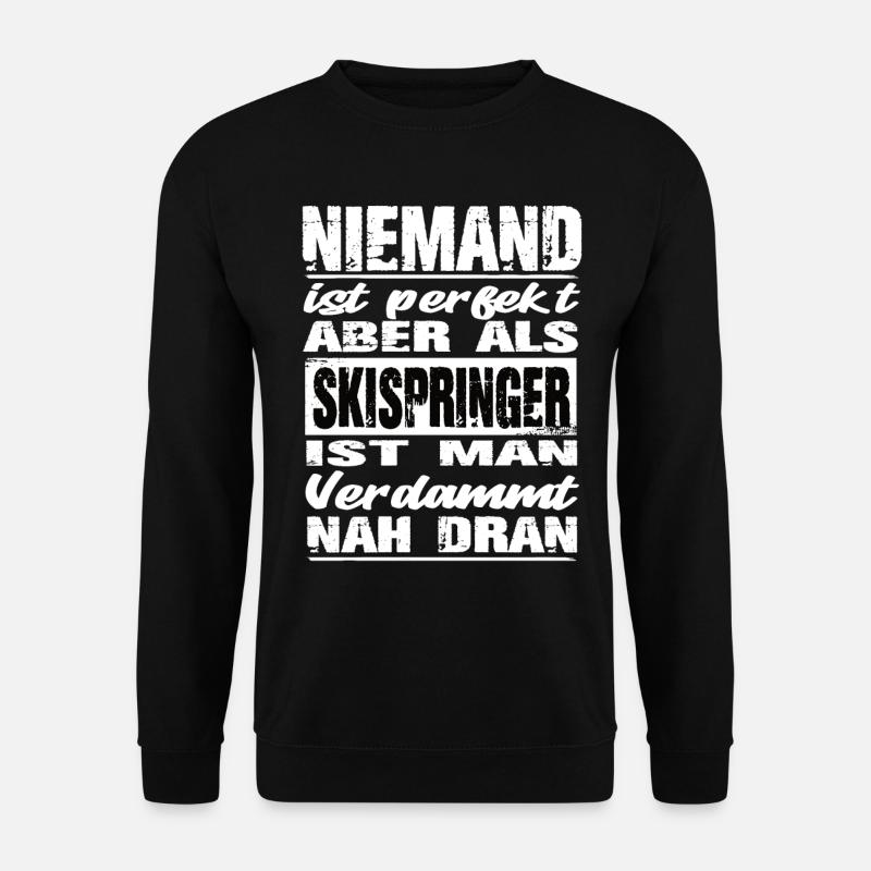 Skispringer - Unisex Pullover - Schwarz
