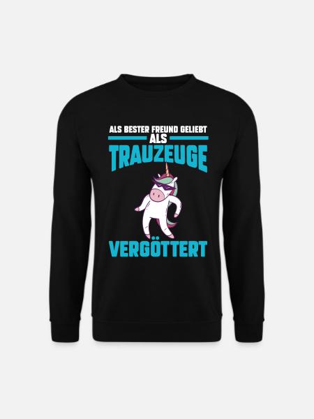 Bester Freund Trauzeuge - Unisex Pullover - Schwarz