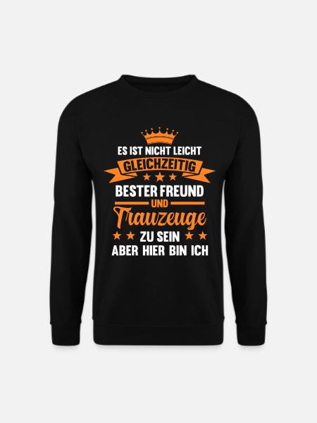 Bestee Freund Trauzeuge - Unisex Pullover - Schwarz