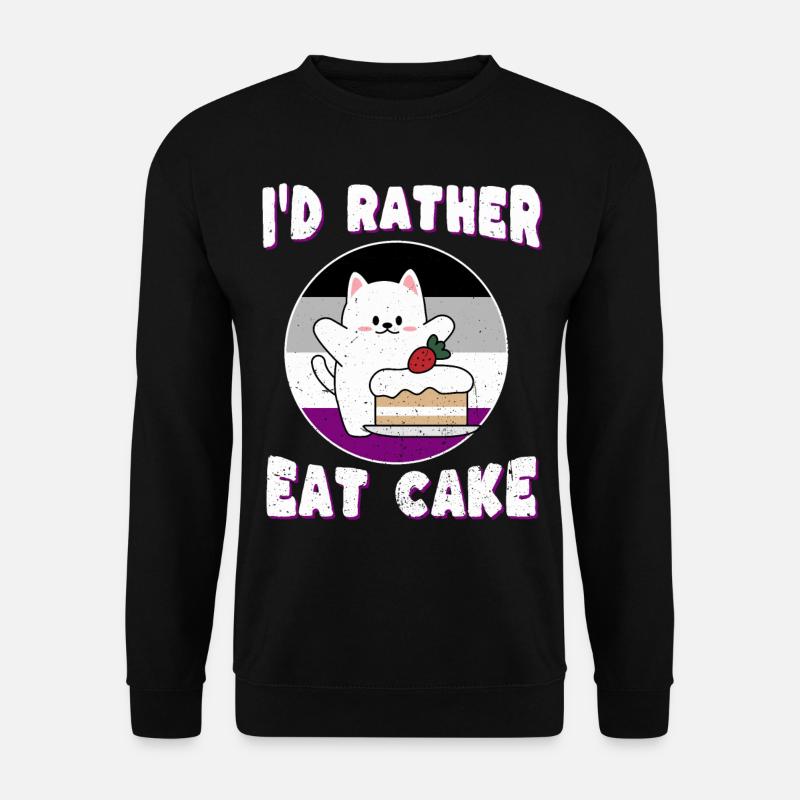 Asexuality - Cat for Asexuals - Unisex Sweatshirt - black