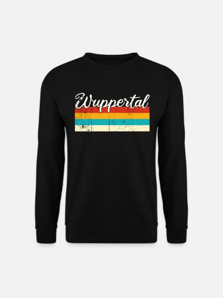 Wuppertal Retro Vintage - Unisex Pullover - Schwarz