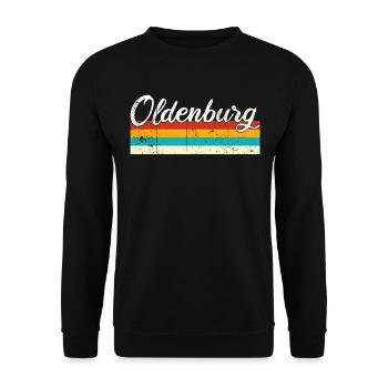 Oldenburg Rétro Vintage - Sweat-shirt Unisexe - noir - Devant - Alina (178cm) & Michal (187cm)