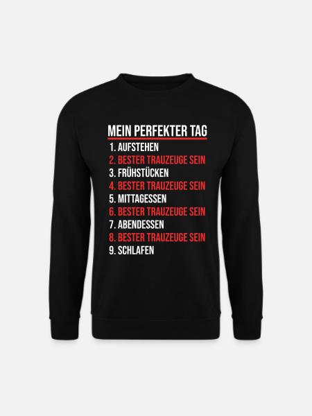 Trauzeuge - Unisex Pullover - Schwarz