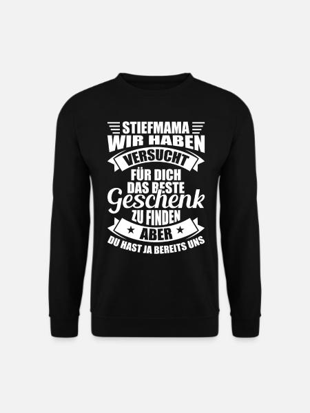 Stiefmutter Geschenk - Unisex Pullover - Schwarz
