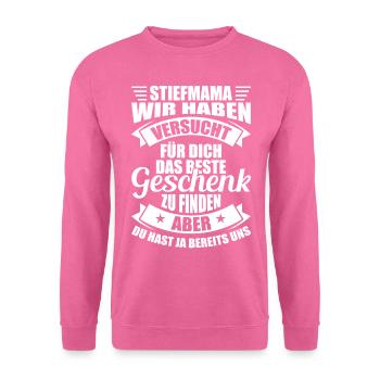 Stiefmutter Geschenk - Unisex Pullover - Pink - Vorne