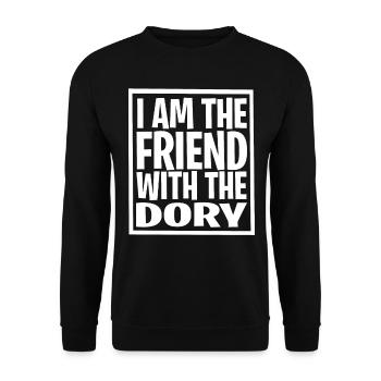 L’AMI AVEC LE DORY PRÉSENTE L’IDÉE DE DORYS OW - Sweat-shirt Unisexe - noir - Devant - Alina (178cm) & Michal (187cm)