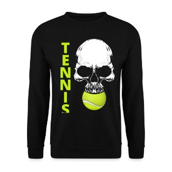 tennis / tennis / joueur de tennis / jeu de tennis - Sweat-shirt Unisexe - noir - Devant - Alina (178cm) & Michal (187cm)