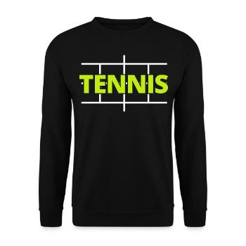 tennis / tennis / joueur de tennis / jeu de tennis - Sweat-shirt Unisexe - noir - Devant - Alina (178cm) & Michal (187cm)