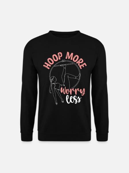 Cerceau aérien pour enfants avec boucle à main de cerceau aérien - Sweat-shirt Unisexe - noir