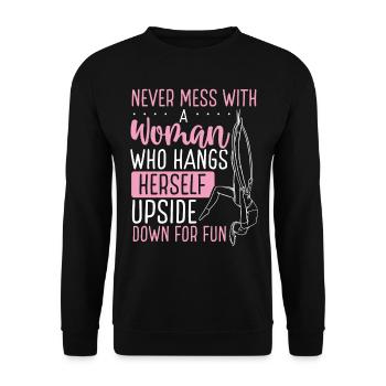 Aerial Hoop Aerialist Aerial Hoop for Adults - Unisex Pullover - Schwarz - Vorne - Alina (178cm) & Michal (187cm)