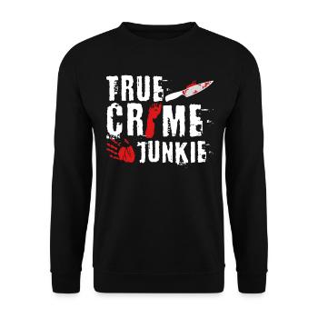 Accro au vrai crime - Sweat-shirt Unisexe - noir - Devant - Alina (178cm) & Michal (187cm)