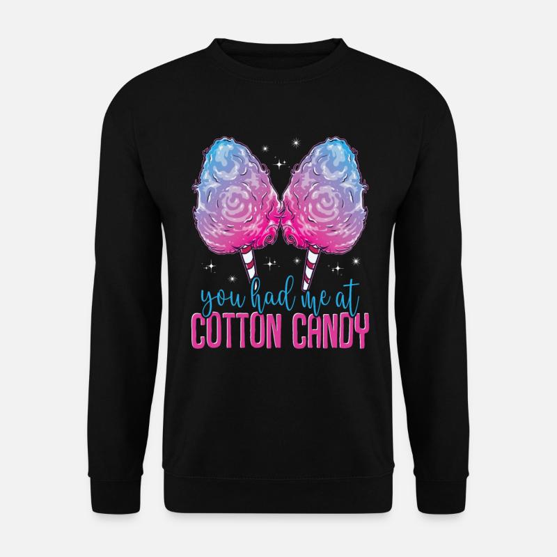 Du hattest mich bei Zuckerwatte - Unisex Pullover - Schwarz