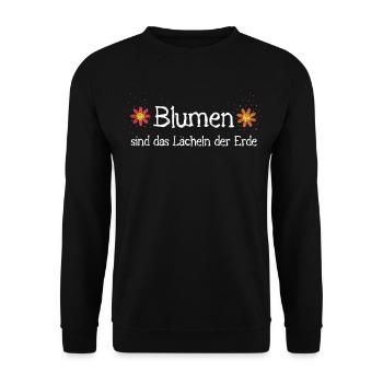 Garten Gärtner Gärtnerin Blumenbeet - Unisex Pullover - Schwarz - Vorne - Alina (178cm) & Michal (187cm)