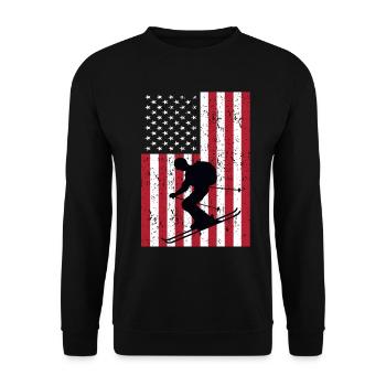 Ski - Sweat-shirt Unisexe - noir - Devant - Alina (178cm) & Michal (187cm)