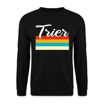 Trèves Rétro Vintage - Sweat-shirt Unisexe - noir - Devant - Alina (178cm) & Michal (187cm)