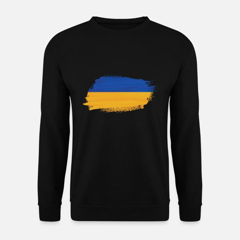 Ukraine Flagge - Unisex Pullover - Schwarz