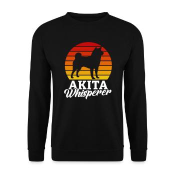 Akita Inu Shiba Inu Cadeau pour chien japonais - Sweat-shirt Unisexe - noir - Devant - Alina (178cm) & Michal (187cm)