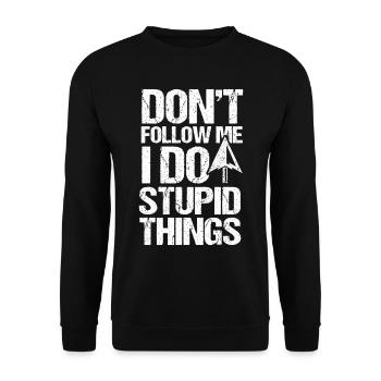 Arrowhead Collector Archery Artifact - Unisex Sweatshirt - black - Front - Alina (178cm) & Michal (187cm)