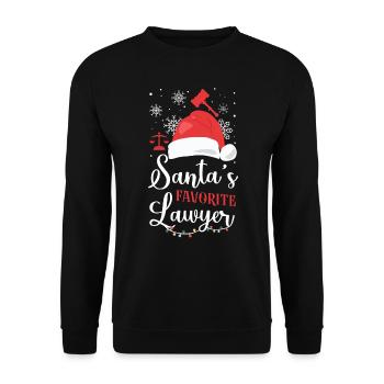 Young Lawyer Attorney Law - Unisex Pullover - Schwarz - Vorne - Alina (178cm) & Michal (187cm)