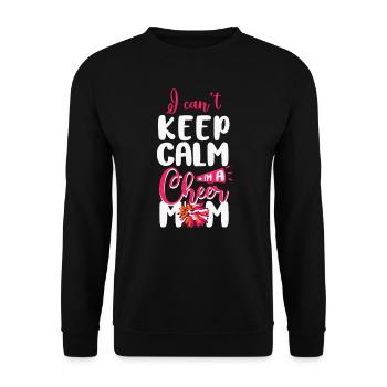 Cheer Cheerleading Maman Mère I - Sweat-shirt Unisexe - noir - Devant - Alina (178cm) & Michal (187cm)