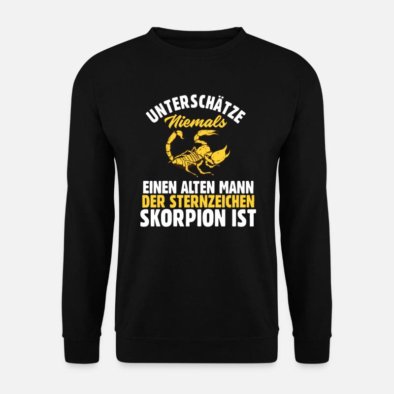 Sternzeichen Skorpion - Unisex Pullover - Schwarz