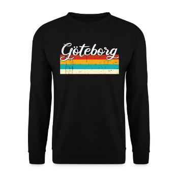 Gothenburg Retro Vintage - Unisex Sweatshirt - black - Front - Alina (178cm) & Michal (187cm)