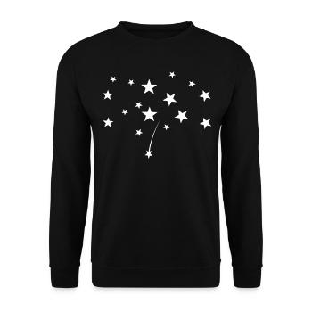 Ciel étoilé - Sweat-shirt Unisexe - noir - Devant - Alina (178cm) & Michal (187cm)