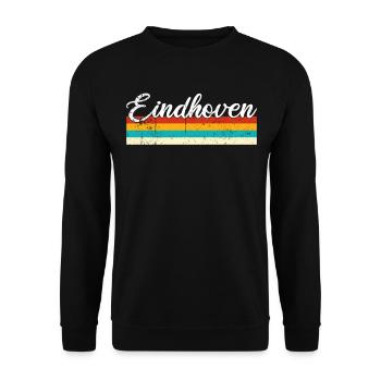 Eindhoven Rétro Vintage - Sweat-shirt Unisexe - noir - Devant - Alina (178cm) & Michal (187cm)