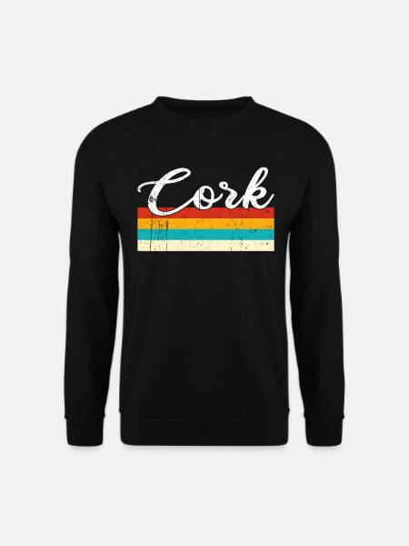 Cork Retro Vintage - Unisex Pullover - Schwarz