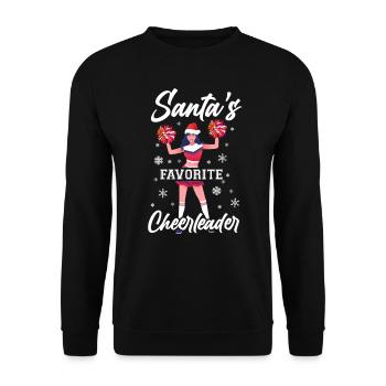 Cheer Cheerleading Père Noël - Sweat-shirt Unisexe - noir - Devant - Alina (178cm) & Michal (187cm)