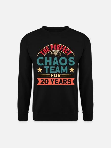 Retro bryllupsdag 20 års jubileum gift par gave - Genser unisex - svart