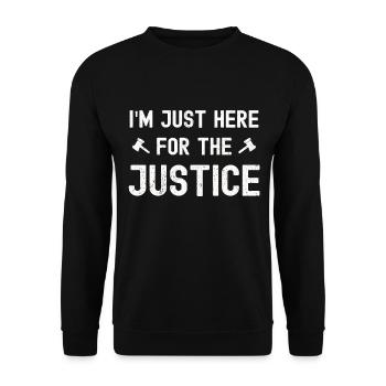Lawyer Law Lawyer Judge Lawyer Law Firm - Unisex Sweatshirt - black - Front - Alina (178cm) & Michal (187cm)