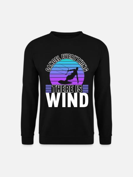 Kitesurfing Kitesurfer - Unisex Pullover - Schwarz