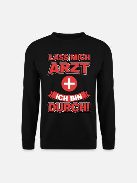 Arzt Sanitäter Karneval Fasching Kostüm - Unisex Pullover - Schwarz