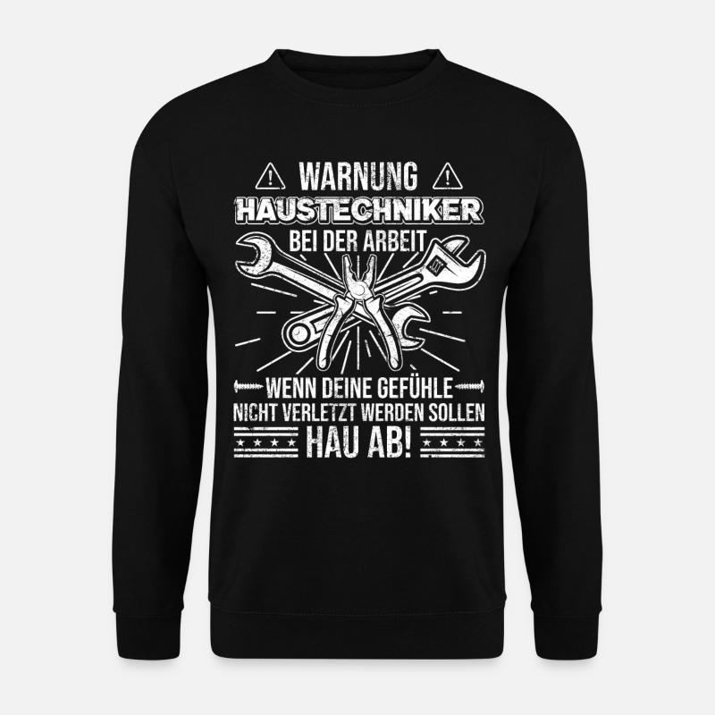Haustechniker Haustechniker Hausmeister Beruf - Unisex Pullover - Schwarz