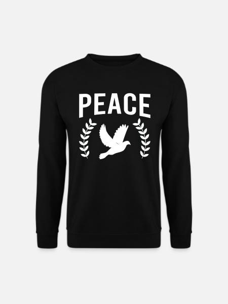 Peace Dove Peace Peace - Unisex Sweatshirt - black