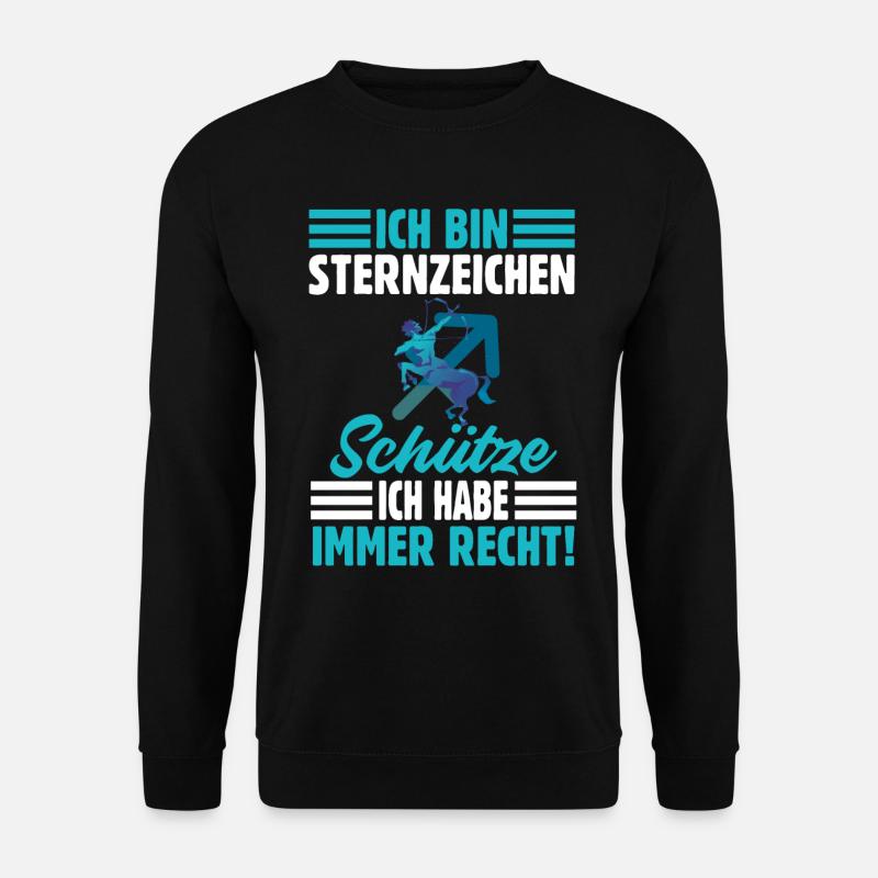 Sternzeichen Schütze - Unisex Pullover - Schwarz