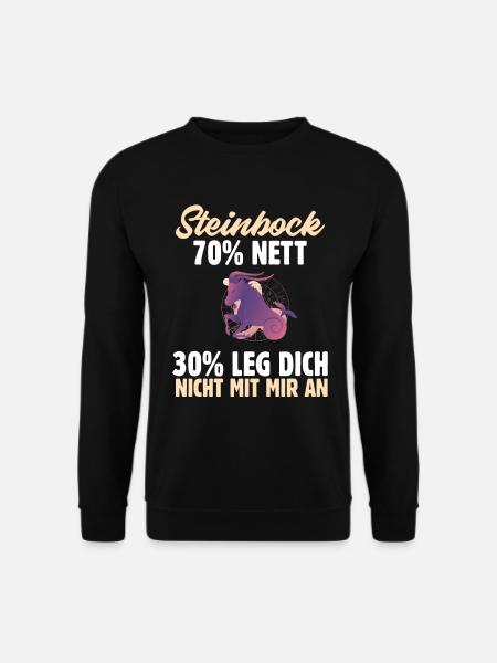Sternzeichen Steinbock - Unisex Pullover - Schwarz