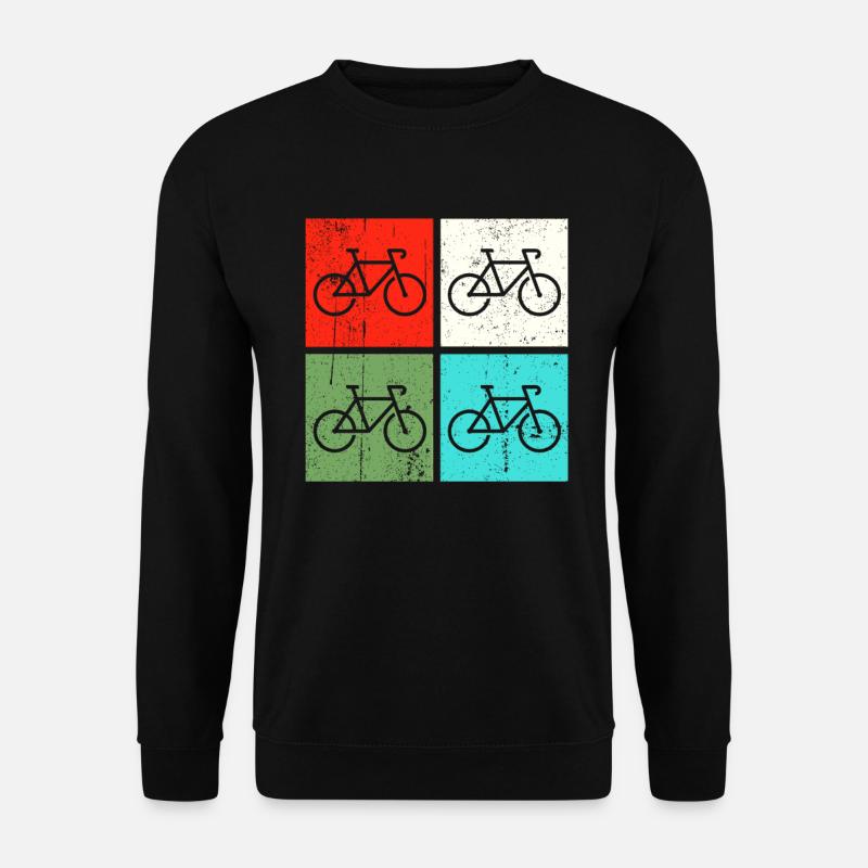 Fahrrad Radsport Retro - Unisex Pullover - Schwarz