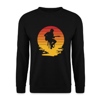 Guitare, Guitaristes, Guitare acoustique Bassistes - Sweat-shirt Unisexe - noir - Devant - Alina (178cm) & Michal (187cm)