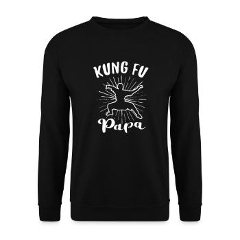 KUNG FU FIGHTER KUNG FU CADEAU - Sweat-shirt Unisexe - noir - Devant - Alina (178cm) & Michal (187cm)