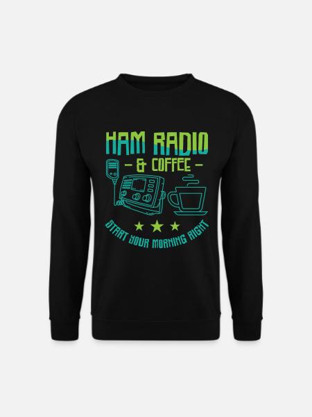 Funk Amateur Funker Funken Radio Hobby Geschenk - Unisex Pullover - Schwarz