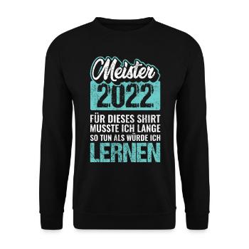 Meister 2022 - Unisex Pullover - Schwarz - Vorne - Alina (178cm) & Michal (187cm)