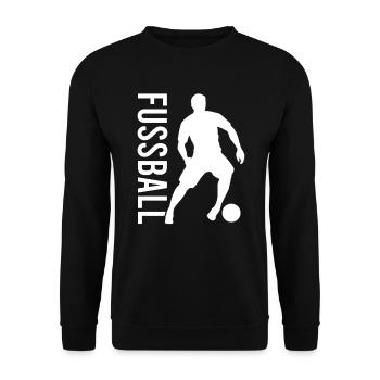 Fußball Fussball - Unisex Pullover - Schwarz - Vorne - Alina (178cm) & Michal (187cm)